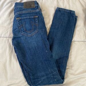 True religion jeans size 23 midrise super skinny